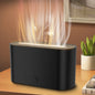 Essential Oil Diffuser Aromatherapy Aroma Air Diffuser with Flame Light , Black